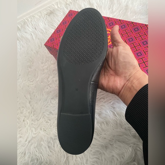 Tory Burch Black Leather Flats - Picture 5 of 5